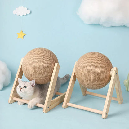 CAT SCRATCHING BALL TOY