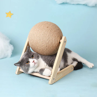 CAT SCRATCHING BALL TOY