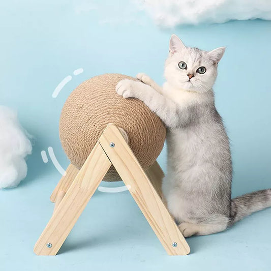 CAT SCRATCHING BALL TOY